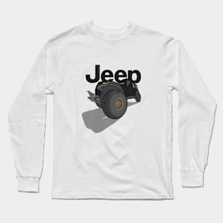 Jeep Design - Black Long Sleeve T-Shirt